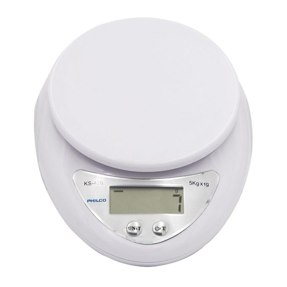 Pesa Balanza Digital De Cocina 5kg Blanco image number 1.0
