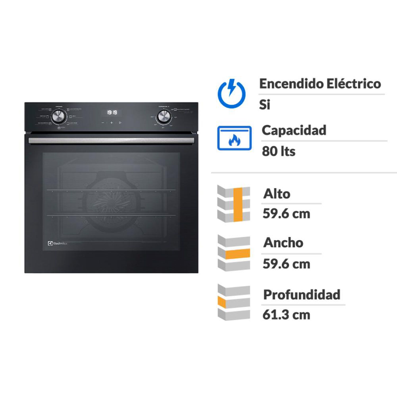 Horno Empotrado Electrolux OE8EH / 80 Litros image number 1.0