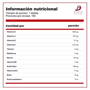 One A Day Multivitaminico 100 Tabletas