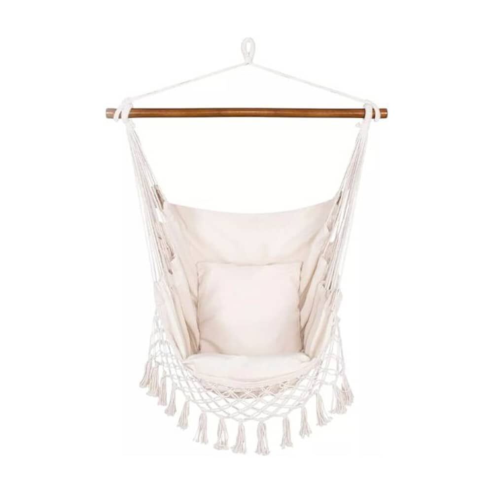 Silla Hamaca Con Soporte Madera / Sill&oacute;n Colgante Aire Libre image number 0.0