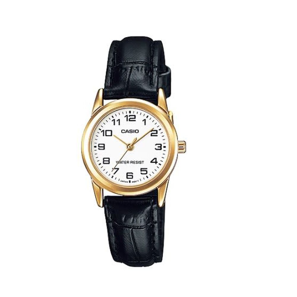 Reloj Casio De Mujer Cuero Negro Ltp-v001gl-7budf Classic image number 3.0