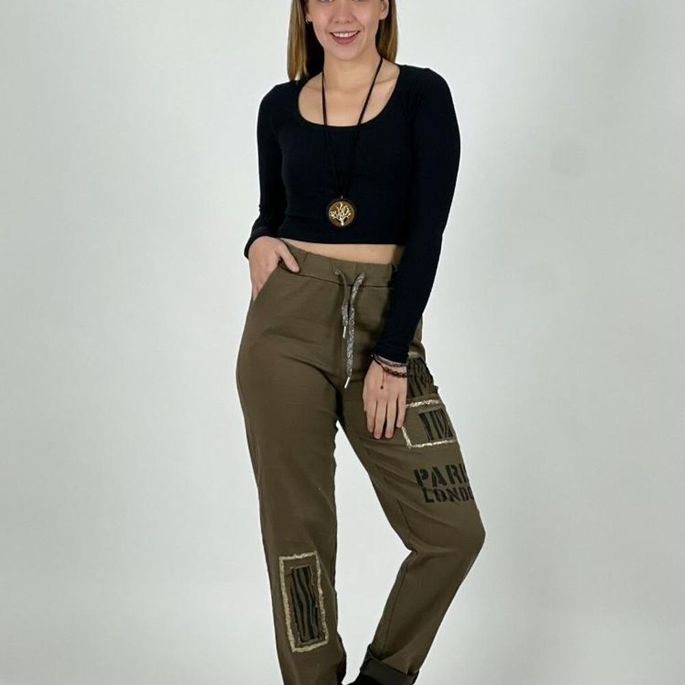 Jogger Italiano Letras Y Print image number 4.0