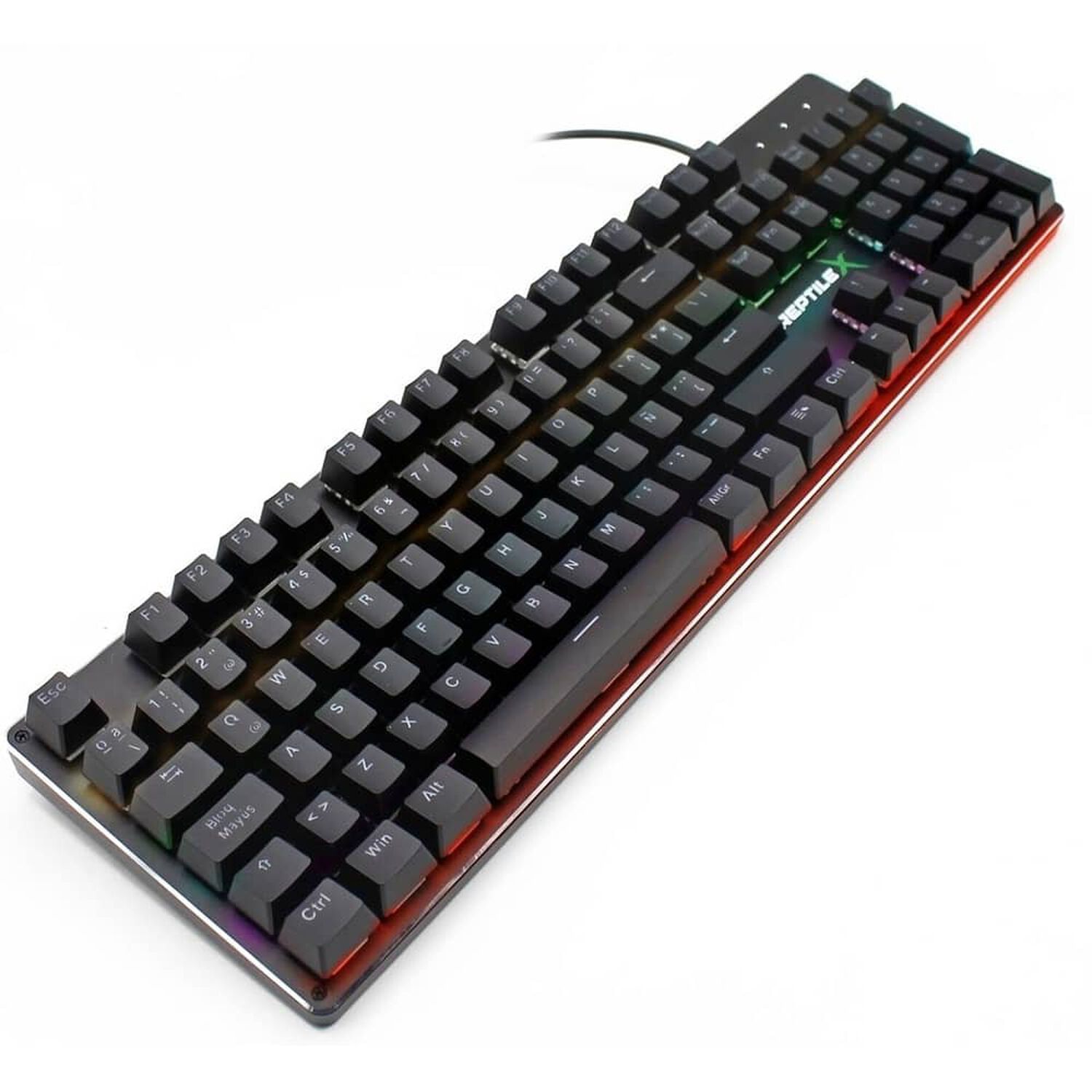 Teclado Mecanico Retro Iluminado Rgb Rx0004 Para Pc Ps X-box image number 0.0