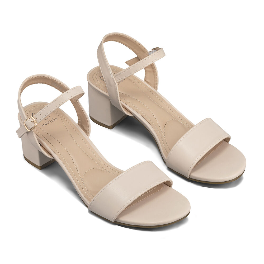 Sandalia Taco Grueso Casual Elegante Mujer Weide Js71b image number 5.0