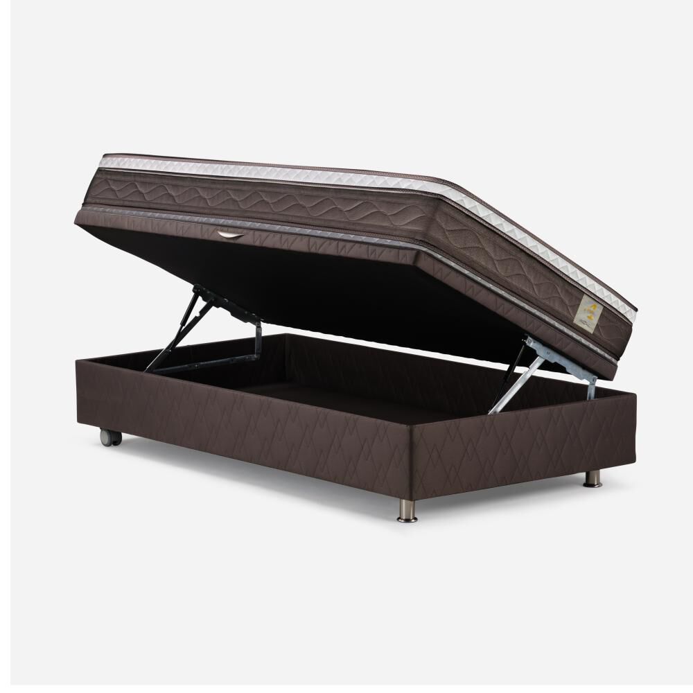 Cama Baúl Rosen New Style 4 Plus / 1.5 Plazas / Base Normal + Set De Maderas image number 1.0