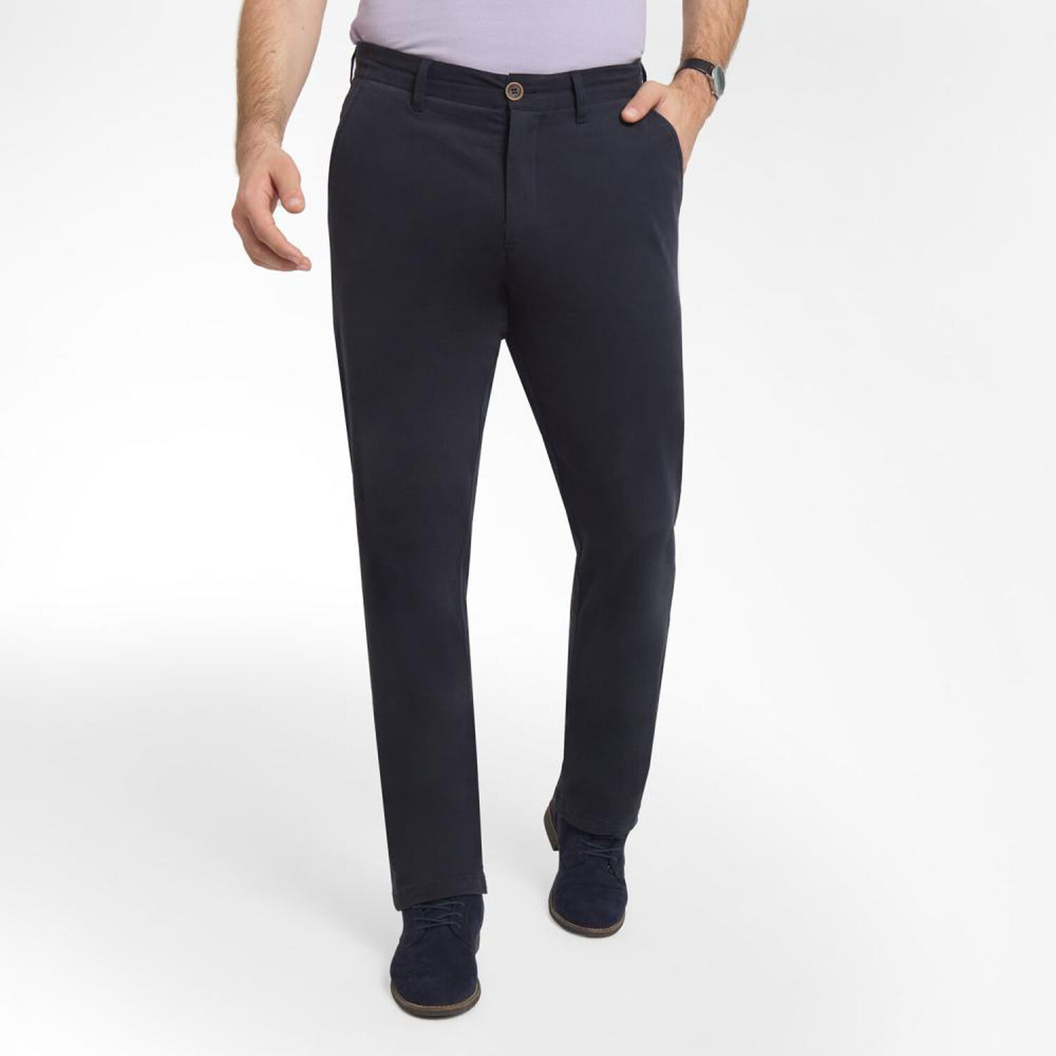 Pantal&oacute;n Liso Tiro Medio Regular Hombre Peroe image number 0.0