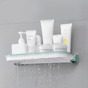 Repisa Estante De Ba&ntilde;o Plegable De Pared Cocina Toallero