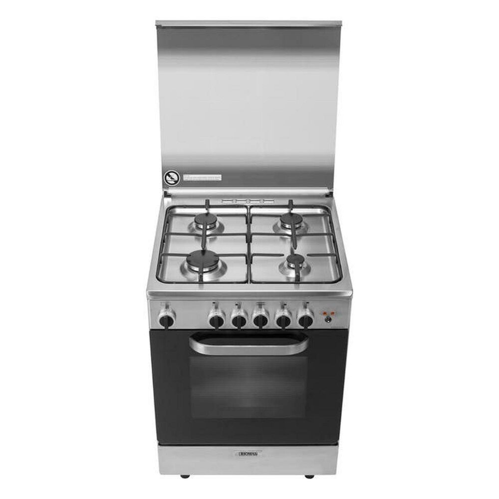 Cocina A Gas Thomas 4 Platos Con Horno 70 Litros Acero Florencia 1 Al6611ei image number 2.0