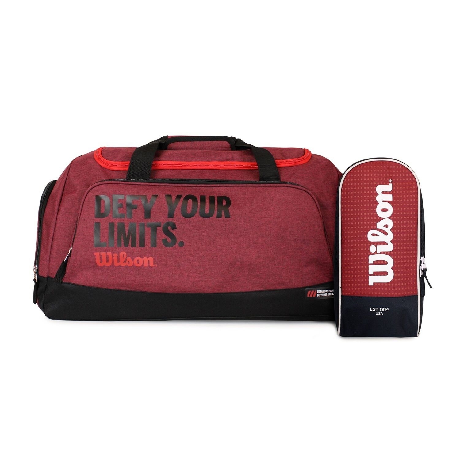 Pack Wilson Bolso Ulsan + Botinero Zapatos Manchester Burdeo image number 0.0