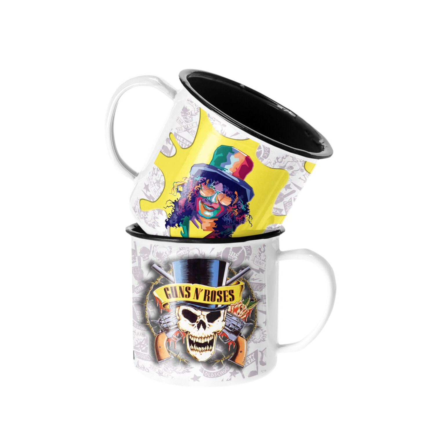 Taza Enlozada Lechera Guns N Roses Slash Rock Musica image number 0.0
