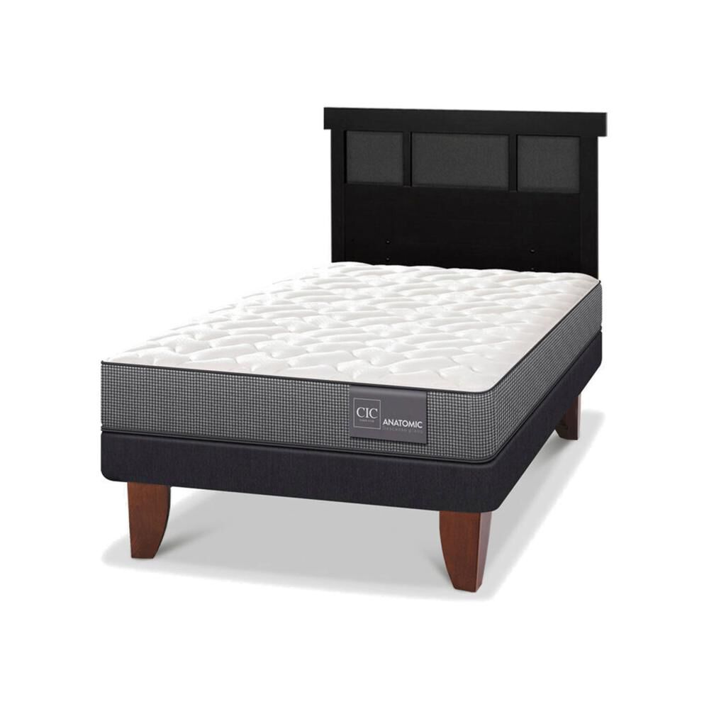 Cama Europea Cic Anatomic / 1.5 Plazas / Base Normal + Respaldo image number 3.0