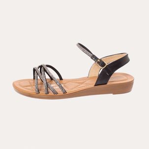 Sandalia Negro V&iacute;a Franca Art. 5kd50black