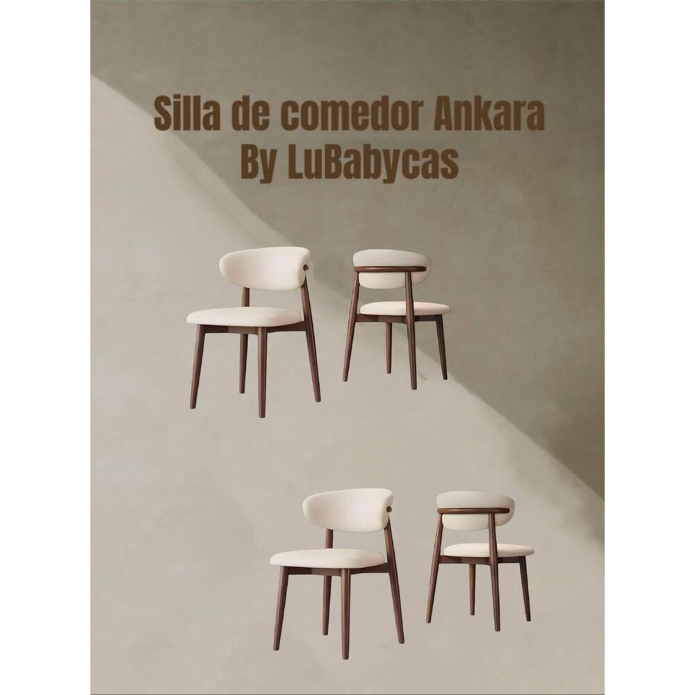Pack 4 Sillas De Comedor Madera Caf&eacute; Ankara image number 7.0