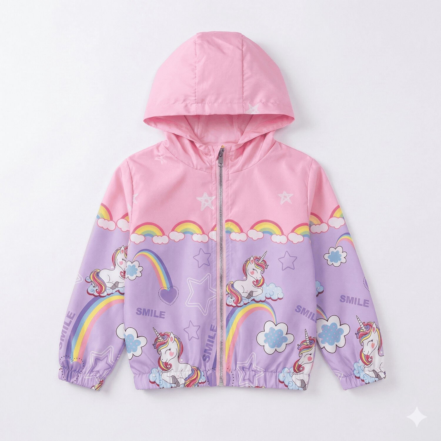 Chaqueta Ni&ntilde;o Impermeable Con Capucha Cortaviento Infantil image number 0.0