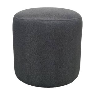 Pouf Redondo Lino Gris Oscuro