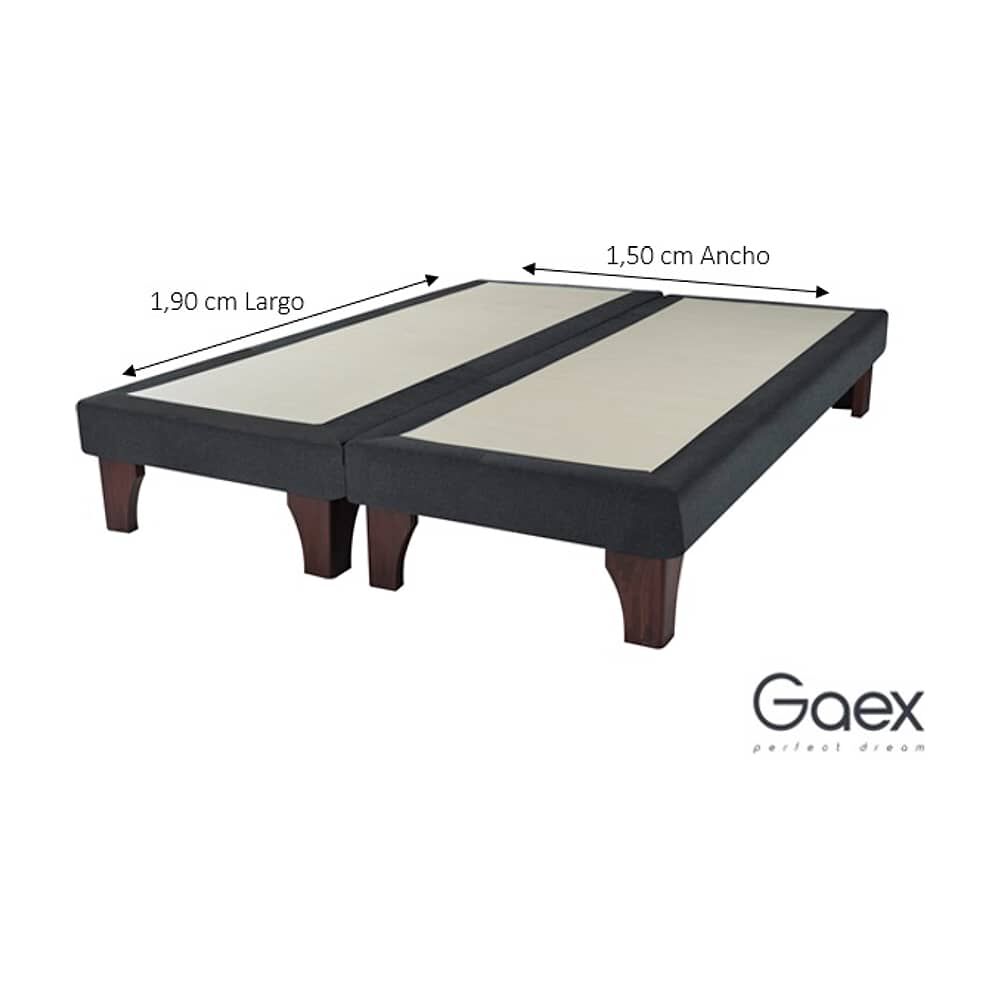 Cama Europea 2 Plazas 190 Respaldo Everest image number 2.0