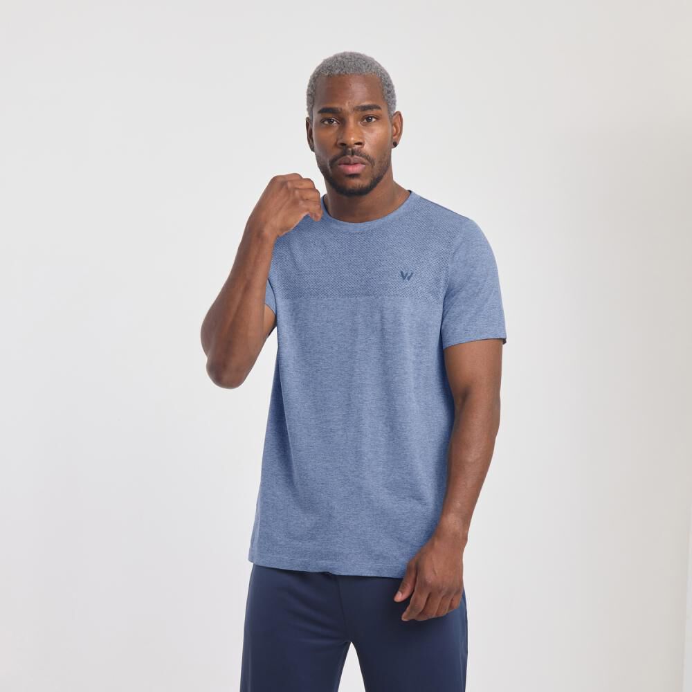 Polera Deportiva Lisa Manga Corta Cuello Redondo Hombre Wetland image number 0.0