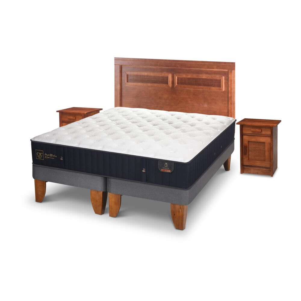 Cama Europea Cic Premium / King / Base Dividida + Set De Maderas image number 3.0