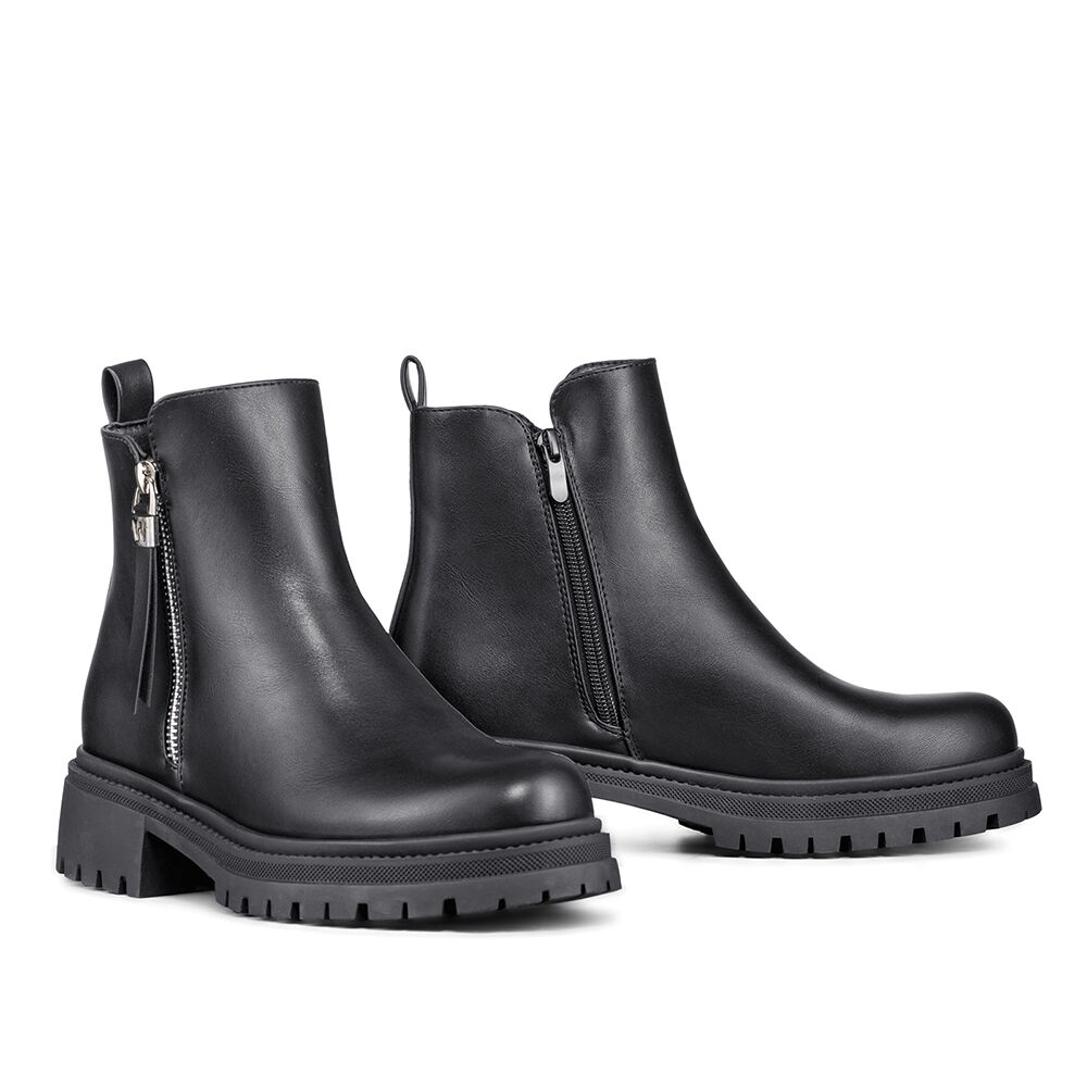 Botin Casual Mujer Eco Cuero Plataforma Vintage Weide Zs67 image number 5.0