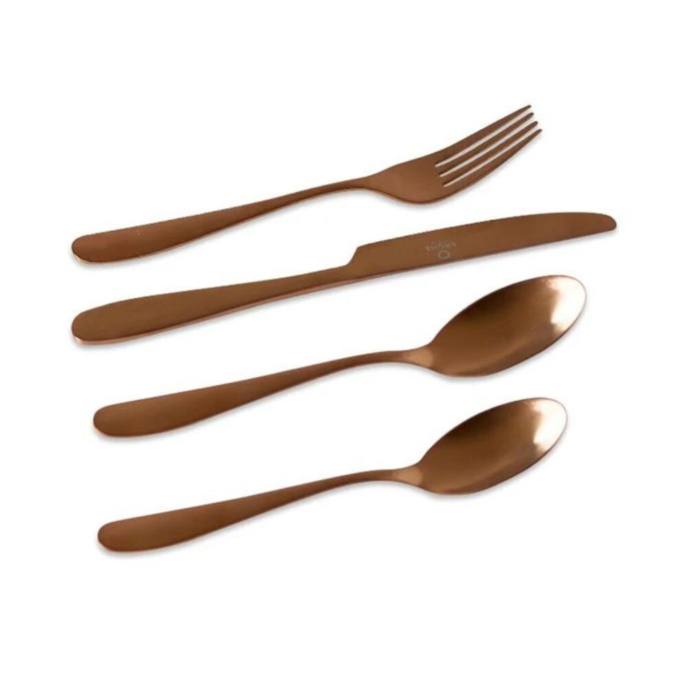 Set Cubiertos 24 Pzs Copper Krons Acero Inoxidable Menaje image number 4.0