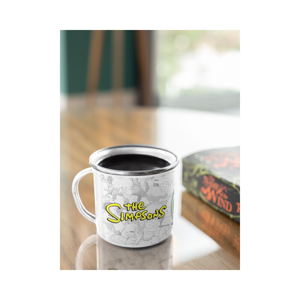 Taza Enlozada Lechera Homero Y Bender Bebiendo Cerveza image number 3.0
