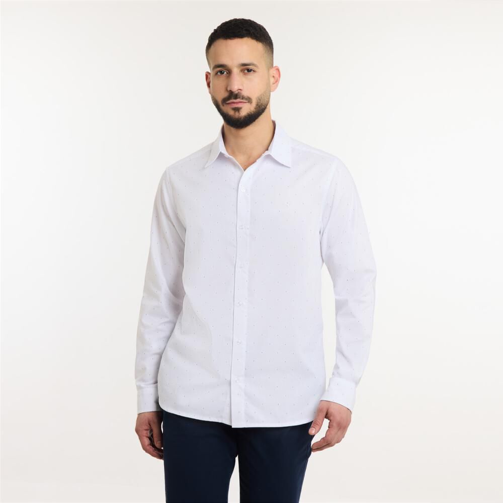 Camisa Lisa Manga Larga Hombre Az Black image number 0.0