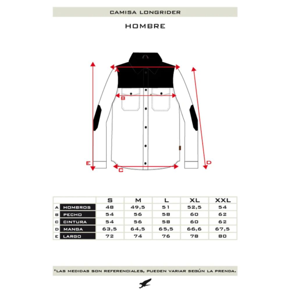 Camisa Longrider Negro Hombre Falcone image number 4.0