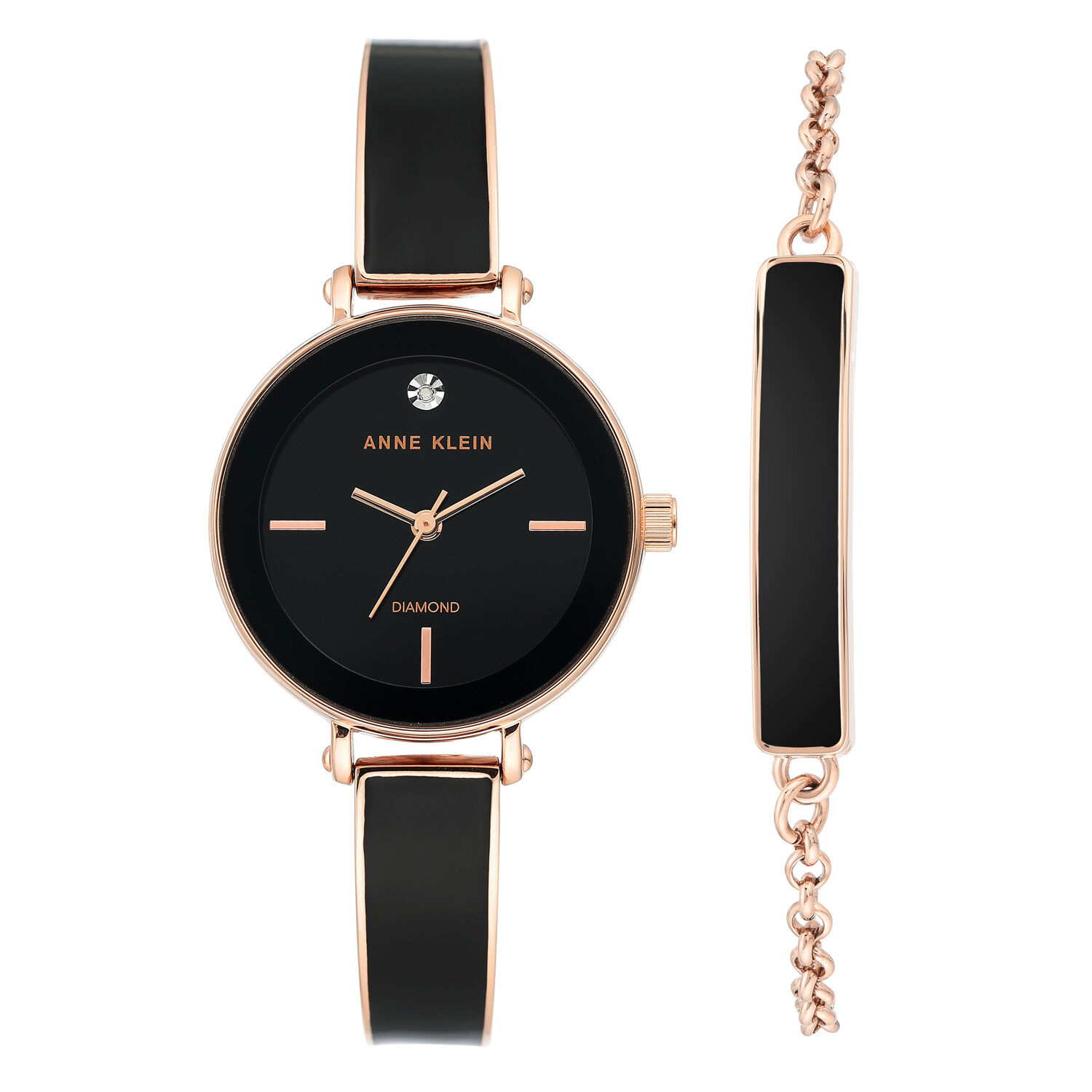 Reloj Negro Anne Klein Mujer Ak/3620bkst image number 0.0