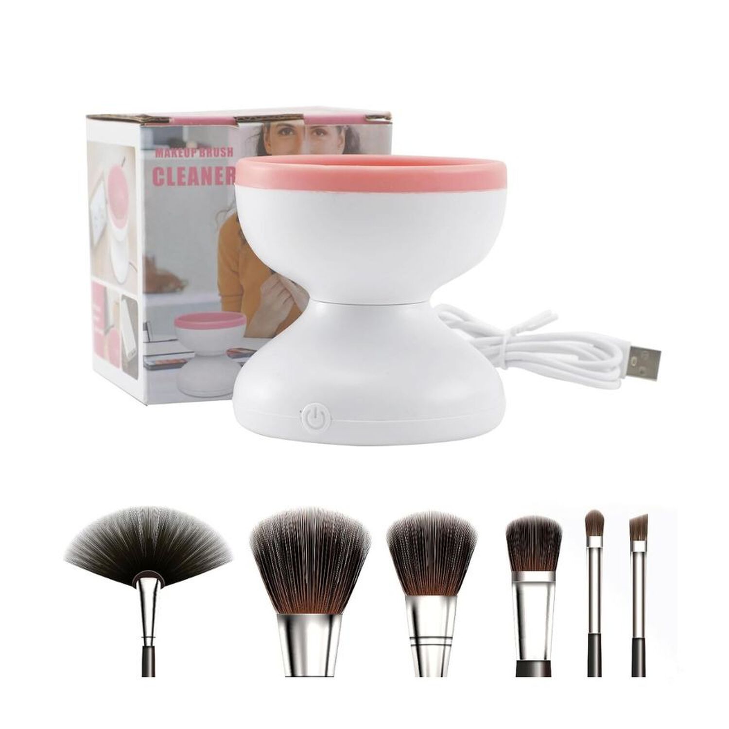 Limpiador De Brochas De Maquillaje El&eacute;ctrico Port&aacute;til image number 3.0