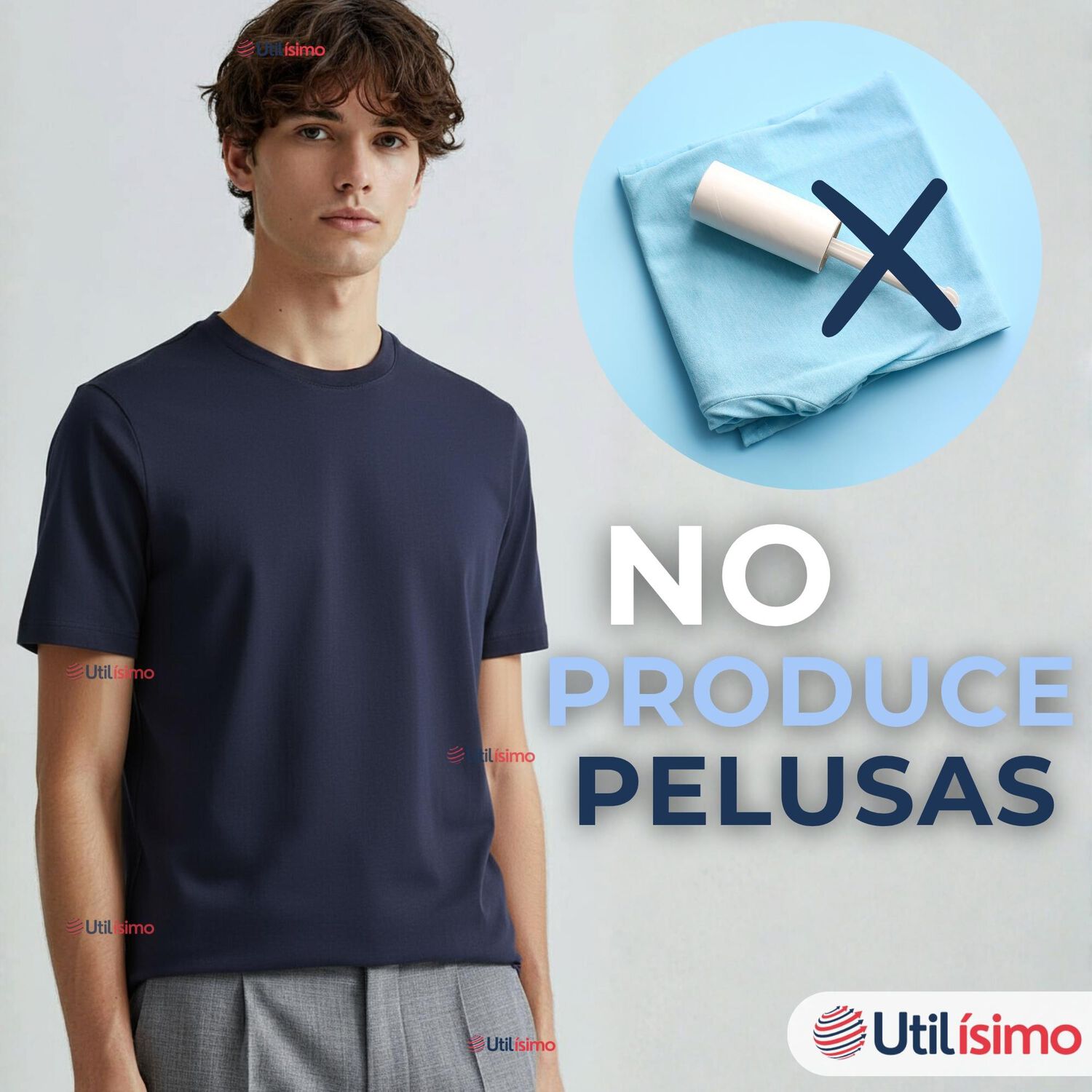 Camiseta Polera 100% Bamb&uacute; B&aacute;sica Lisa El&aacute;stica Hombre Colores Surtidos image number 9.0