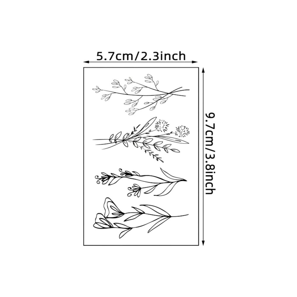 Pegatinas Tatuajes Temporales Impermeables Dise&ntilde;os Top 2024 image number 2.0