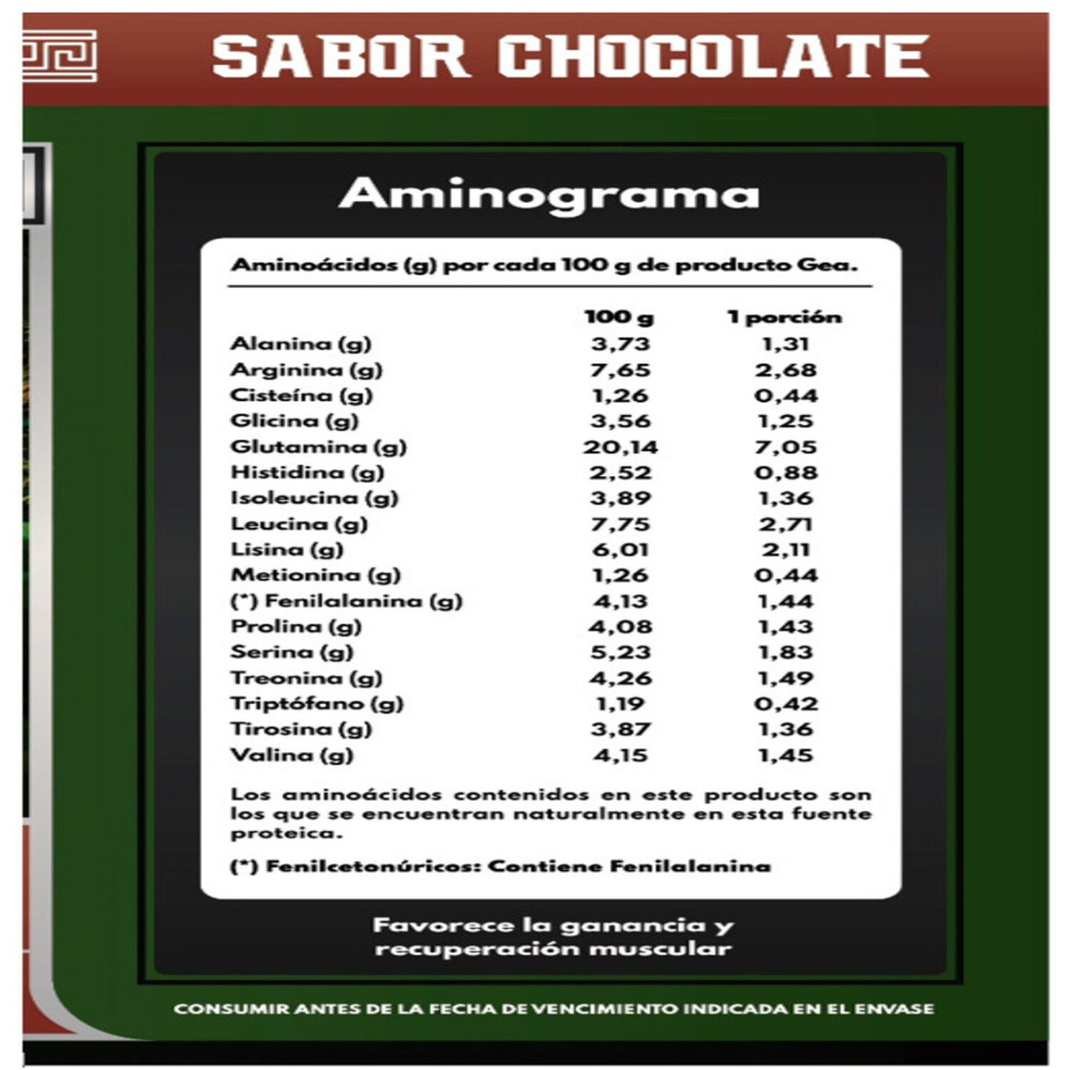 Proteina Vegetal 100%soya (sabor Chocolate) image number 2.0