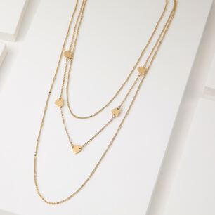 Collar Doble 19v69 Italia Dorado Mujer Stne112
