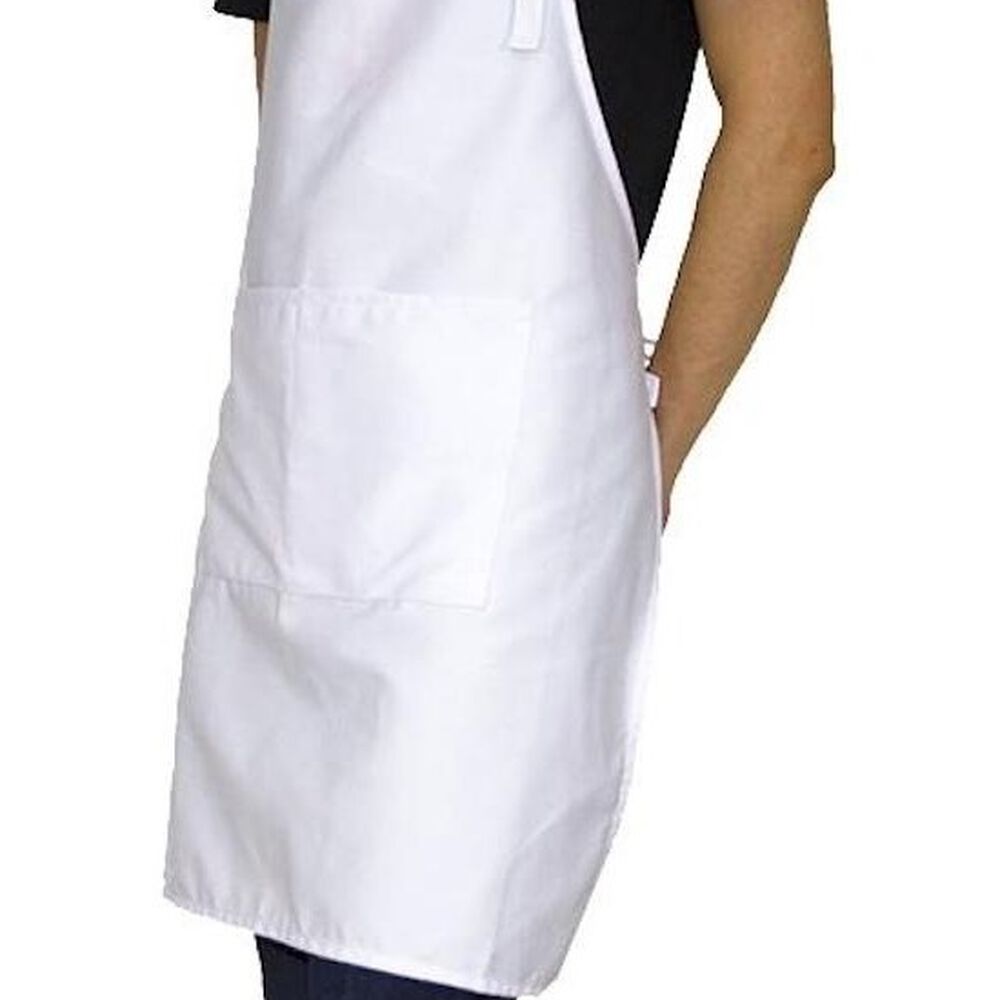 Pack X 4 Pechera Blanca Cocina Gastronomia Con Bolsillo image number 1.0