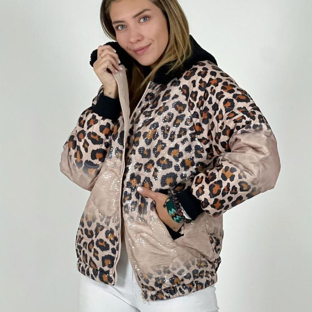 Parka Con Lentejuelas Print image number 2.0