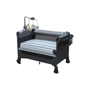 Cuna Colecho Corral Mecedora 4 En 1 Lubabycas Azul