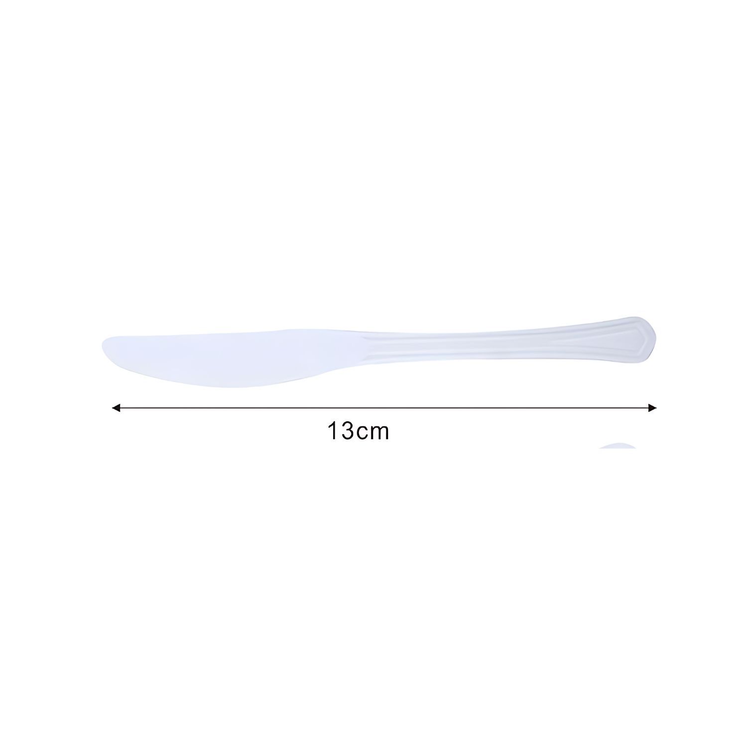 Juego De Cuchillos Desechables 13cm Blancos De 20 Piezas image number 2.0