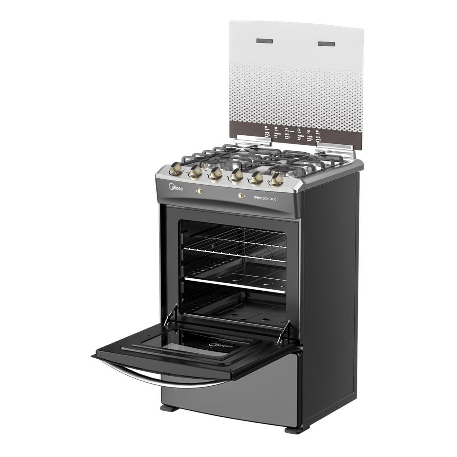 Cocina A Gas Midea MCG-4QPI24NSCG / 4 Quemadores image number 3.0