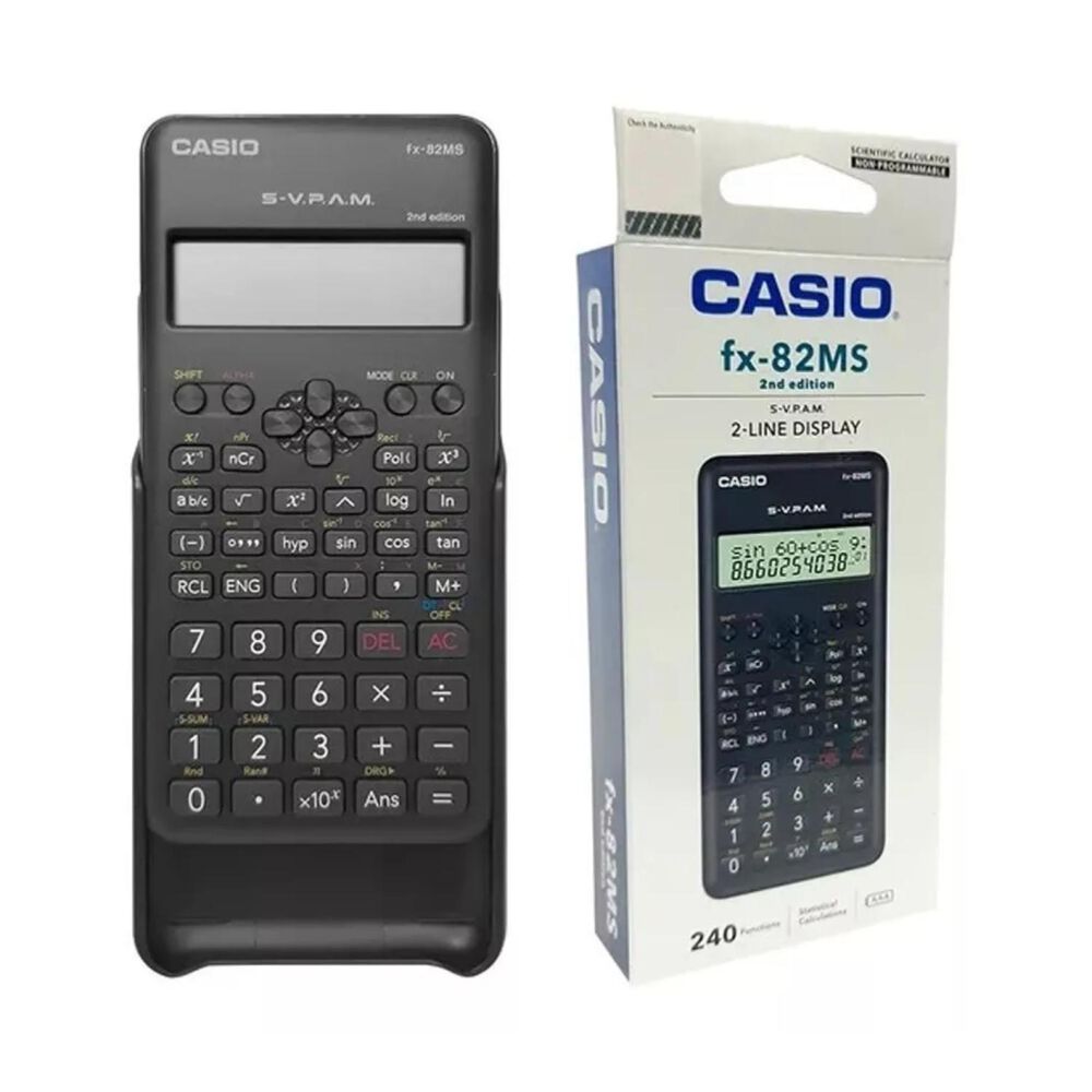 Calculadora Cientifica 240 Funciones Negro Fx-82ms image number 2.0