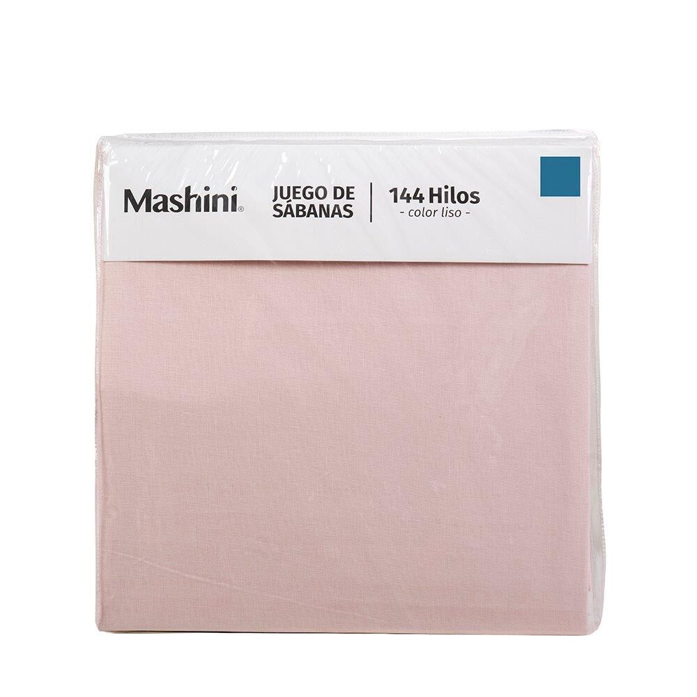 Sabana 144 Hilos Lisas King Rosado image number 3.0