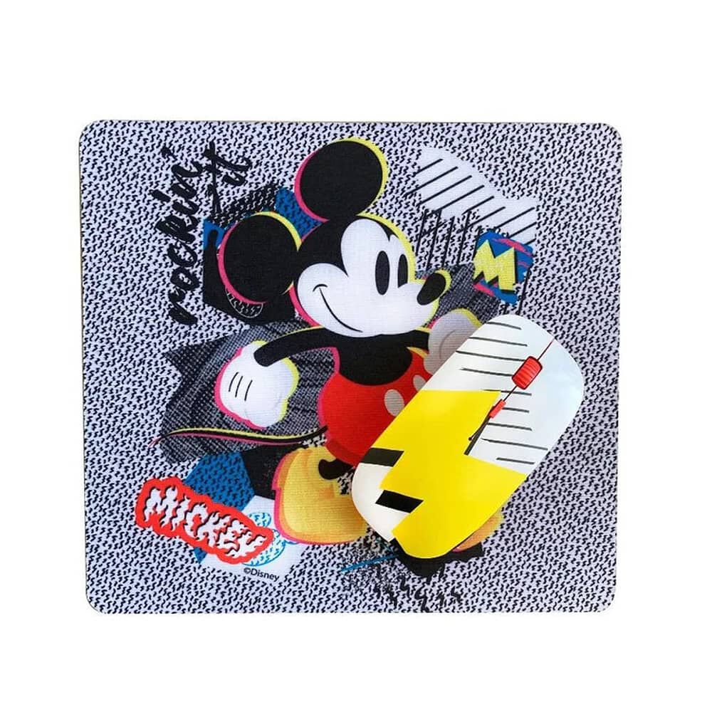 Kit Combo Mouse Inal&aacute;mbrico Y Mousepad Mickey Para Ni&ntilde;os image number 0.0