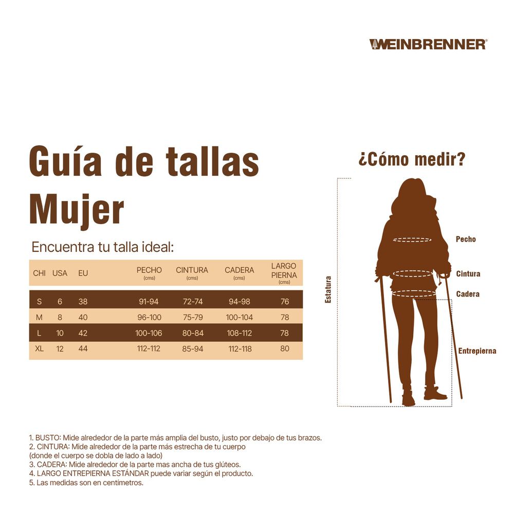 Polar Mujer Weinbrenner Cota Negro image number 4.0