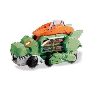 Juguete Camion Dinosaurio 2 En 1 Lanzador 15pzas Sonidos Infantil