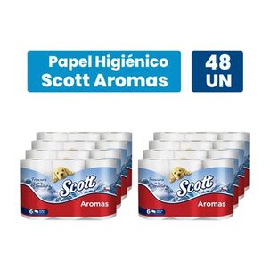 Papel Higi&eacute;nico Scott Aromas 48 Unidades Doble Hoja 21,1 Mts