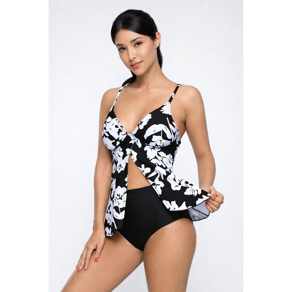 Traje De Ba&ntilde;o Tankini Sexy Sport Print Chic Gloriahoon image number 2.0