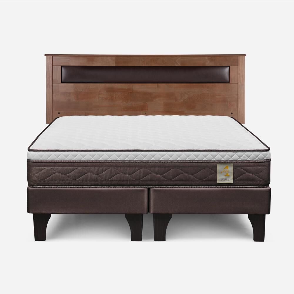 Cama Europea Rosen New Style 4 Plus / King / Base Dividida + Respaldo Ferrara image number 0.0
