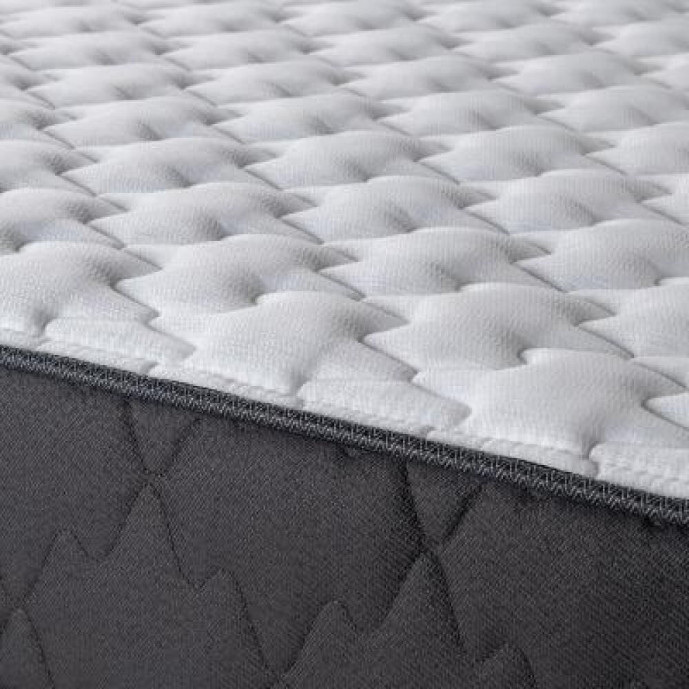 Cama Europea Rosen Wave / 2 Plazas / Base Normal + Almohada Light image number 7.0