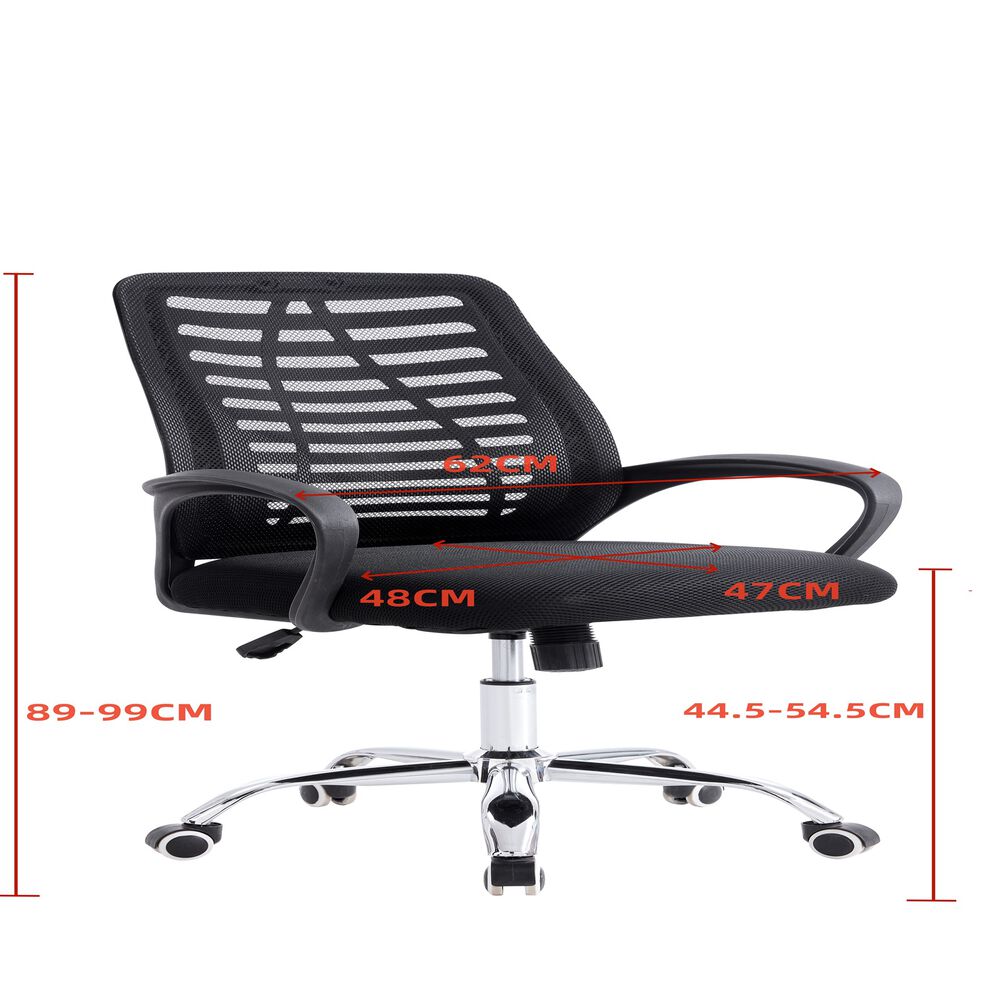 Silla De Oficina Ejecutiva Barcelona Ergonomica Color Negro Bm-806 Arthome image number 5.0