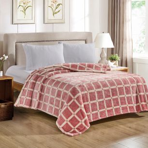 Frazada Casaideal Flores / 2 Plazas