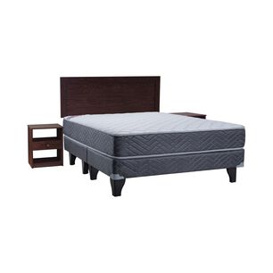 Cama Europea Celta New Mega / 2 Plazas / Base Dividida + Set De Maderas